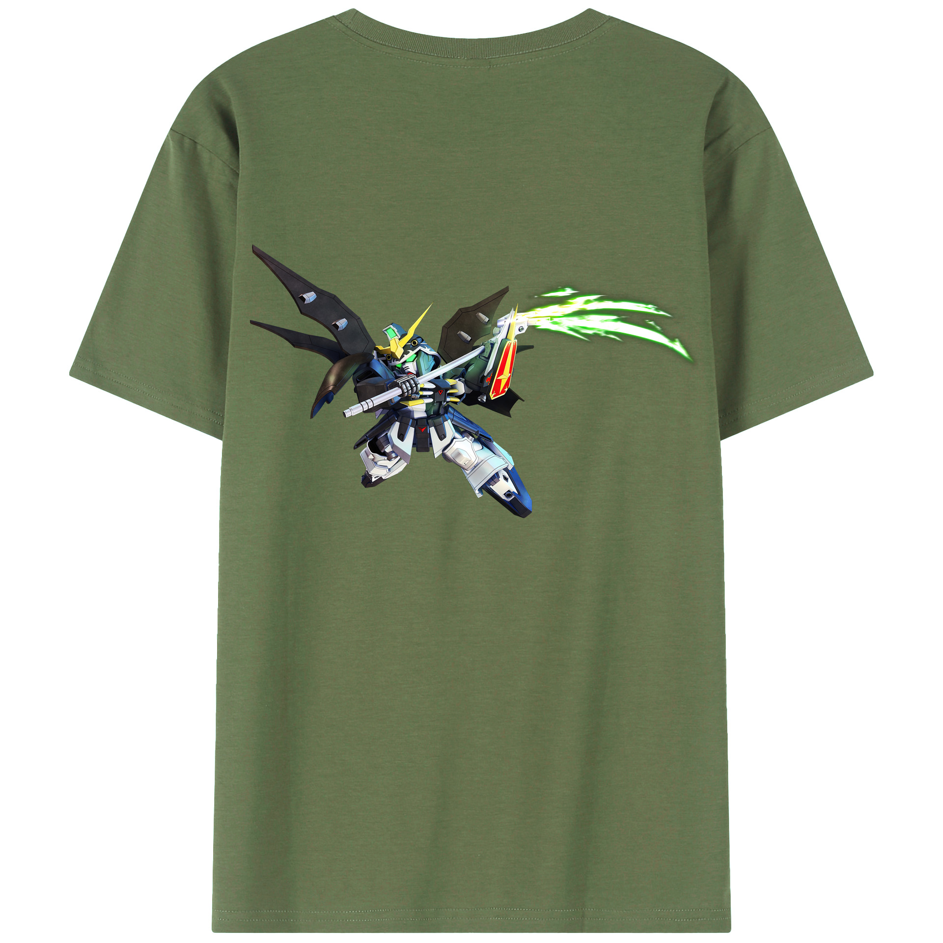 （画像用） 機動戦士ガンダム Mobile Suit Gundam 綿100％ メンズ半袖Tシャツ（バックプリント） 通気性